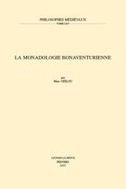 Couverture du livre « La monadologie bonaventurienne » de Marc Ozilou aux éditions Peeters