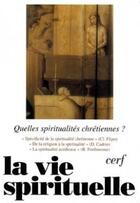 Couverture du livre « La vie spirituelle numero 749 quelles spiritualites chretiennes ? » de  aux éditions Cerf