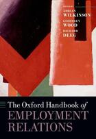 Couverture du livre « The Oxford Handbook of Employment Relations: Comparative Employment Sy » de Adrian Wilkinson aux éditions Oup Oxford