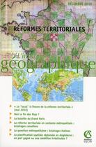 Couverture du livre « L'information géographique n.74 : réformes territoriales (décembre 2010) » de L'Information Geographique aux éditions Armand Colin