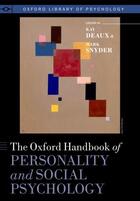 Couverture du livre « The Oxford Handbook of Personality and Social Psychology » de Kay Deaux aux éditions Oxford University Press Usa