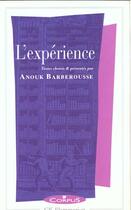 Couverture du livre « L'experience » de Barberousse Anouk aux éditions Flammarion