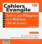 Couverture du livre « Cahier evangile 188 » de  aux éditions Cerf