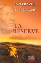 Couverture du livre « La reserve » de Frazier/Berger aux éditions Rocher