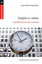 Couverture du livre « Emploi et salaire (2e édition) » de Jean-Michel Cousineau aux éditions Pu De Montreal