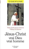 Couverture du livre « Jesus-christ, vrai dieu, vrai homme » de  aux éditions Jubile