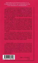 Couverture du livre « Préparer les enseignants à la formation tout au long de la vie : une priorite européenne ? » de Françoise Cros aux éditions Editions L'harmattan