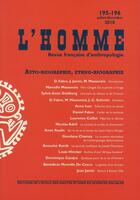 Couverture du livre « REVUE L'HOMME N.195/196 ; autobiographie, ethnobiographie » de Revue L'Homme aux éditions Revue L'homme