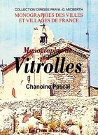Couverture du livre « Monographie de Vitrolles » de Pascal Adrien aux éditions Livre D'histoire