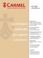 Couverture du livre « La croissance spirituelleÂ : une sagesse à retrouver » de Baptiste Sauvage aux éditions Carmel