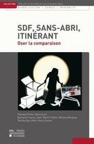 Couverture du livre « SDF, sans-abris, itinérant ; oser la comparaison » de Pichon P. aux éditions Pu De Louvain