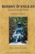 Couverture du livre « Boissy d'Anglas, un grand notable libéral » de Le Bozec aux éditions Fol Ardeche
