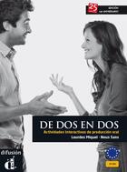 Couverture du livre « De dos en dos ; espagnol ; A1-B2 (édition 2013) » de  aux éditions La Maison Des Langues