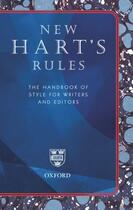 Couverture du livre « New Hart's Rules: The Handbook of Style for Writers and Editors » de R M Ritter aux éditions Oup Oxford