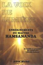 Couverture du livre « La voix de lumière » de S. Hamsah Manarah aux éditions Mandarom
