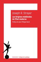 Couverture du livre « Les origines médiévales de l'Etat moderne » de Joseph R. Strayer aux éditions Klincksieck