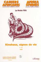 Couverture du livre « KINSHASA, SIGNES DE VIE » de Lye Mudaba Yoka aux éditions Editions L'harmattan