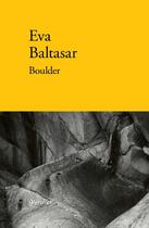 Couverture du livre « Boulder » de Baltasar Eva aux éditions Verdier