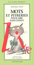 Couverture du livre « Mots et pitreries pour lire sans ennui » de Hion/Calarnou aux éditions Actes Sud