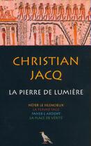 Couverture du livre « Coffret la pierre de lumiere » de Christian Jacq aux éditions Xo