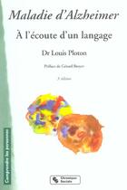 Couverture du livre « Maladie d'alzheimer - 3e edition - nouvelle presentation » de Louis Ploton aux éditions Chronique Sociale