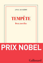 Couverture du livre « Tempête ; deux novellas » de Jean-Marie Gustave Le Clezio aux éditions Gallimard