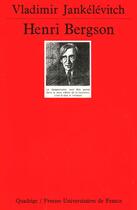 Couverture du livre « Henri bergson » de Jankelevitch Vladimi aux éditions Puf