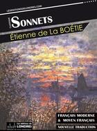 Couverture du livre « Sonnets (Français moderne et moyen Français comparés) » de Etienne De La Boetie aux éditions Les Editions De Londres