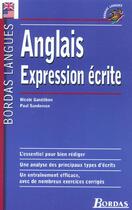 Couverture du livre « Anglais Expression Ecrite » de Nicole Gandihon aux éditions Bordas