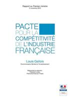 Couverture du livre « Pacte pour la competitivite de l industrie francaise-rapport gallois » de La Documentation Fra aux éditions Documentation Francaise