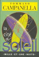 Couverture du livre « La Cite Du Soleil » de Tommaso Campanella aux éditions Mille Et Une Nuits