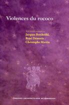 Couverture du livre « Violences du rococo » de  aux éditions Pu De Bordeaux