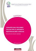 Couverture du livre « Chauffe-eau solaires collectifs à appoints individualisés (CESCAI) ; évaluations des risques sanitaires » de  aux éditions Le Moniteur