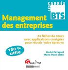 Couverture du livre « Management des entreprises » de Marie-Pierre Astic et Andre Cavagnol aux éditions Gualino