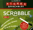 Couverture du livre « Boîte Scrabble fiches effacables » de  aux éditions Marabout