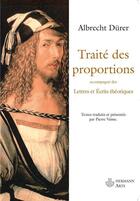 Couverture du livre « Traite des proportions - lettres et ecrits theoriques » de Albrecht Durer aux éditions Hermann