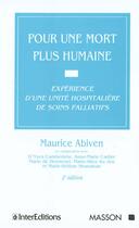 Couverture du livre « Pour une mort plus humaine (2e édition) » de Patrick Abiven aux éditions Elsevier-masson