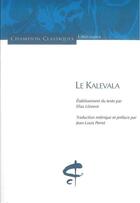 Couverture du livre « Le Kalevala » de Anonyme aux éditions Honore Champion