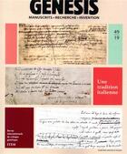 Couverture du livre « Genesis 49 - une tradition italienne » de Del Vento Christian aux éditions Pu De Paris-sorbonne