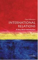 Couverture du livre « International Relations: A Very Short Introduction » de Wilkinson Paul aux éditions Oup Oxford