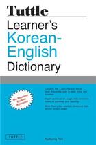 Couverture du livre « Tuttle learner's korean-english dictionary » de Park aux éditions Tuttle