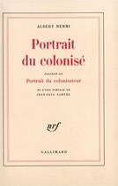 Couverture du livre « Portrait du colonise / portrait du colonisateur » de Memmi/Sartre aux éditions Gallimard