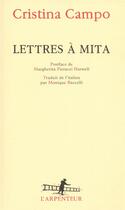Couverture du livre « Lettres a mita » de Cristina Campo aux éditions Gallimard