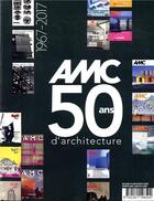 Couverture du livre « Special anniversaire 50 ans amc - le moniteur architecture - revue mensuelle » de Gille Davoine aux éditions Le Moniteur