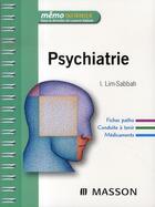 Couverture du livre « Psychiatrie » de I Lim-Sabbah aux éditions Elsevier-masson
