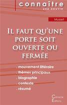 Couverture du livre « Il faut qu'une porte soit ouverte ou fermée, d'Alfred de Musset » de  aux éditions Editions Du Cenacle