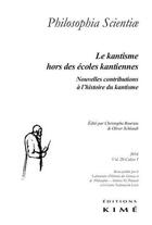 Couverture du livre « REVUE PHILOSOPHIA SCIENTIAE T.20 ; nouvelles contributions à l'histoire du kantisme: le kantisme hors des écoles kantiennes » de Revue Philosophia Scientiae aux éditions Kime