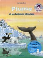 Couverture du livre « Plume et les baleines blanches » de Hans De Beer aux éditions Mijade