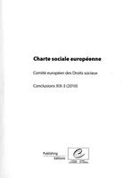 Couverture du livre « Charte sociale européenne ; comité européen des droits sociaux ; conclusions XIX-3 (édition 2010) » de  aux éditions Documentation Francaise