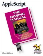 Couverture du livre « Applescript: The Missing Manual » de Adam Goldstein aux éditions O Reilly & Ass